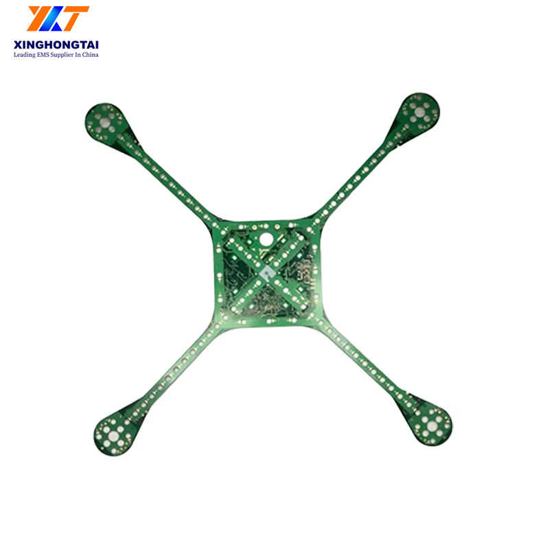 FR-4/High TG FR-4/CEM-3/M4/M6/Rogers Custom UAV PCBA with SMT and VIA Technology