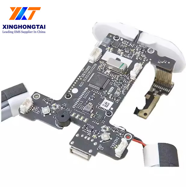 FR-4/High TG FR-4/CEM-3/M4/M6/Rogers Custom UAV PCBA with SMT and VIA Technology