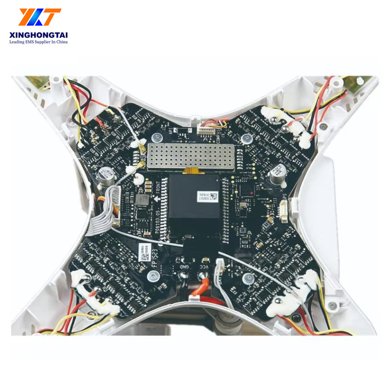 FR-4/High TG FR-4/CEM-3/M4/M6/Rogers Custom UAV PCBA with SMT and VIA Technology