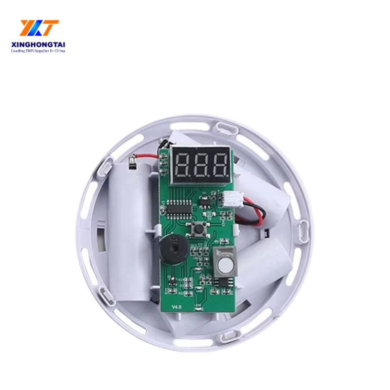 Prototype PCB Assembly 12V Monoxide Detector Circuit Board with LED Light Indicators