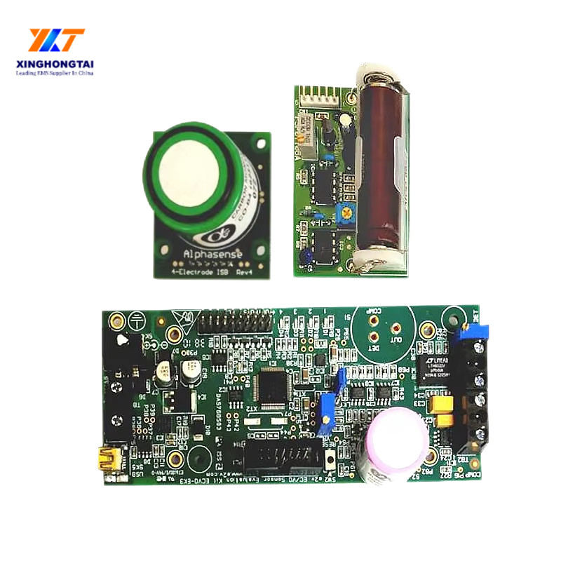 Prototype PCB Assembly 12V Monoxide Detector Circuit Board with LED Light Indicators