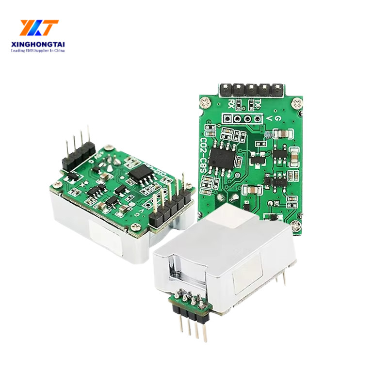 Prototype PCB Assembly 12V Monoxide Detector Circuit Board with LED Light Indicators
