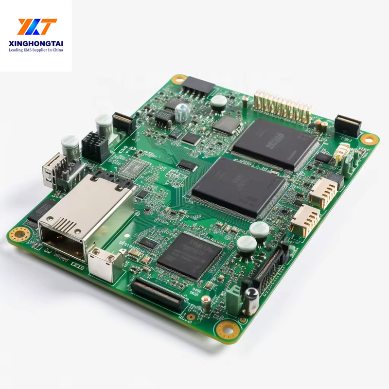 FR4 High TG Laminate SMT PCB Assembly with DIP Support and HASL LF Surface Supporting 1 or 2 Rows