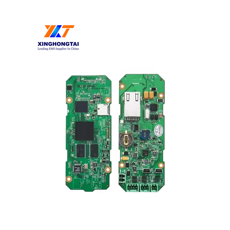 Min. Silkscreen Text Size 0.2mm Volume PCB Assembly with HASL Surface Finish and Circle Pcb Outline